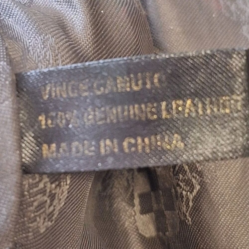 VINCE CAMUTO BLACK PEBBLED LEATHER HOBO BAG LARGE MODEL: HAVY - Picture 7 of 9